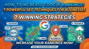 How to Increase Google Rankings? 7 Powerful SEO Techniques for Businesses